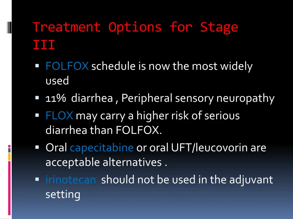 treatment options for stage iii