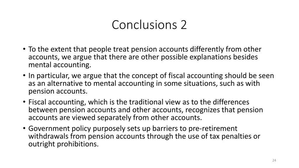 conclusions 2