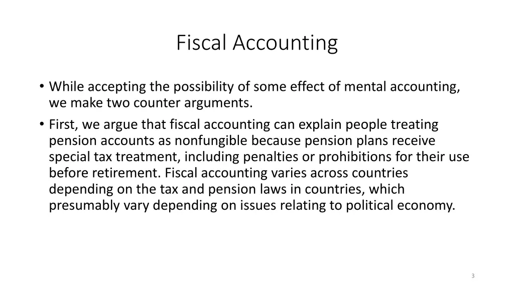 fiscal accounting