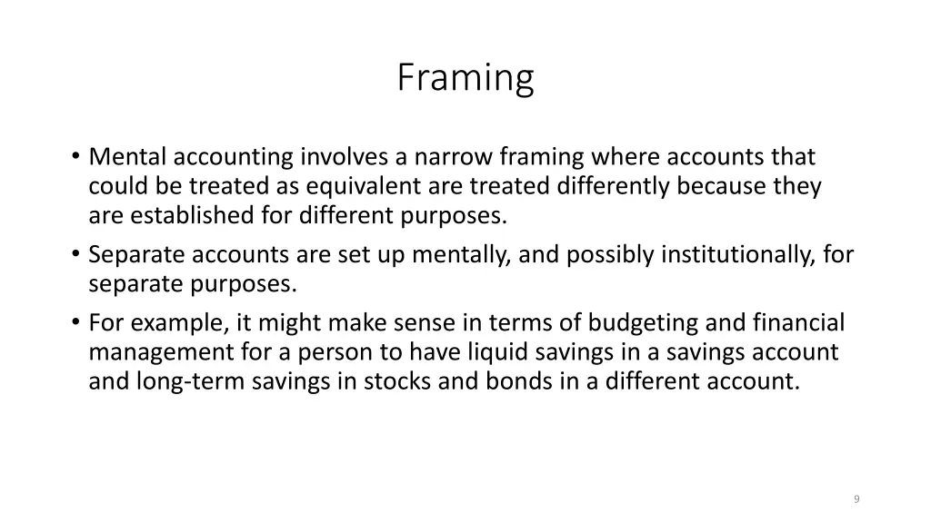 framing