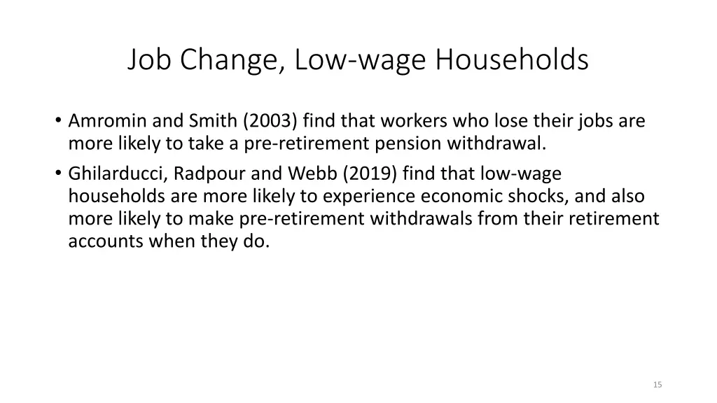 job change low wage households