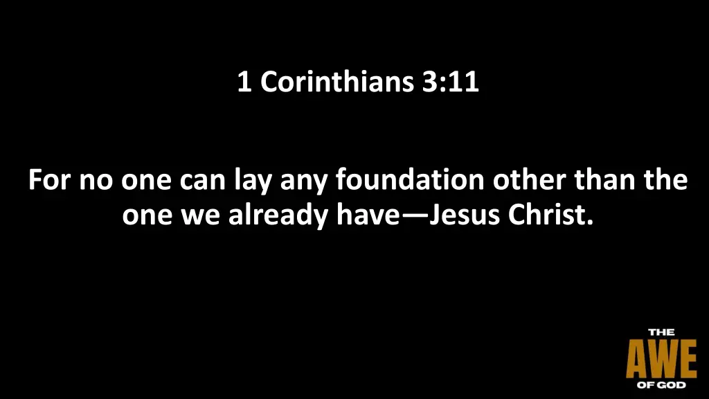 1 corinthians 3 11