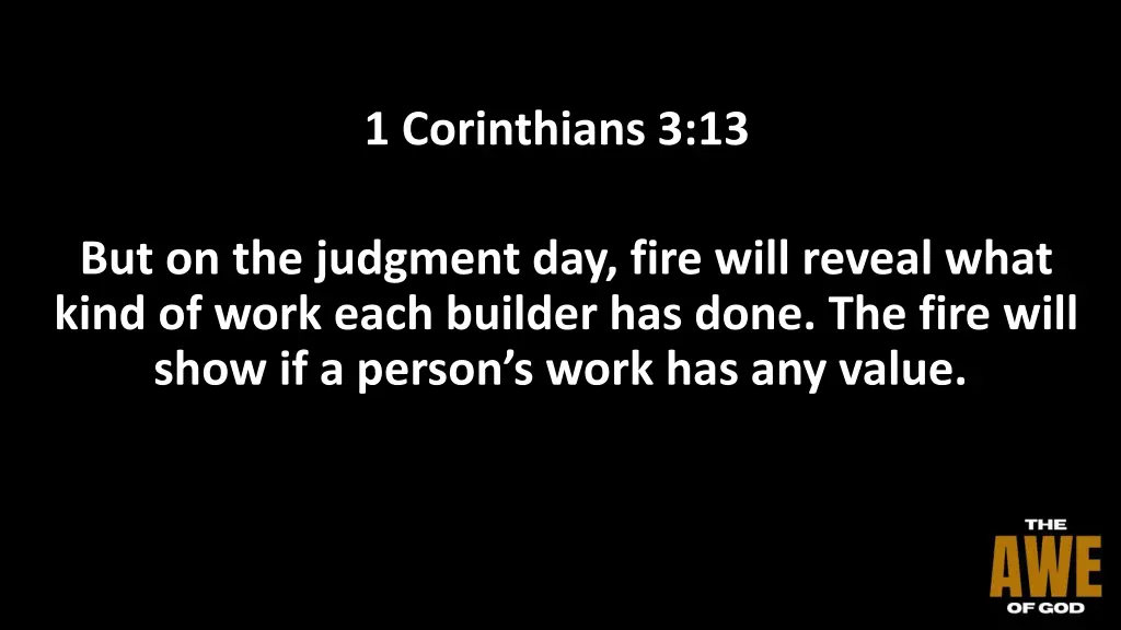 1 corinthians 3 13