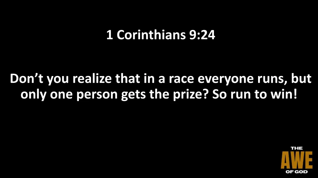 1 corinthians 9 24