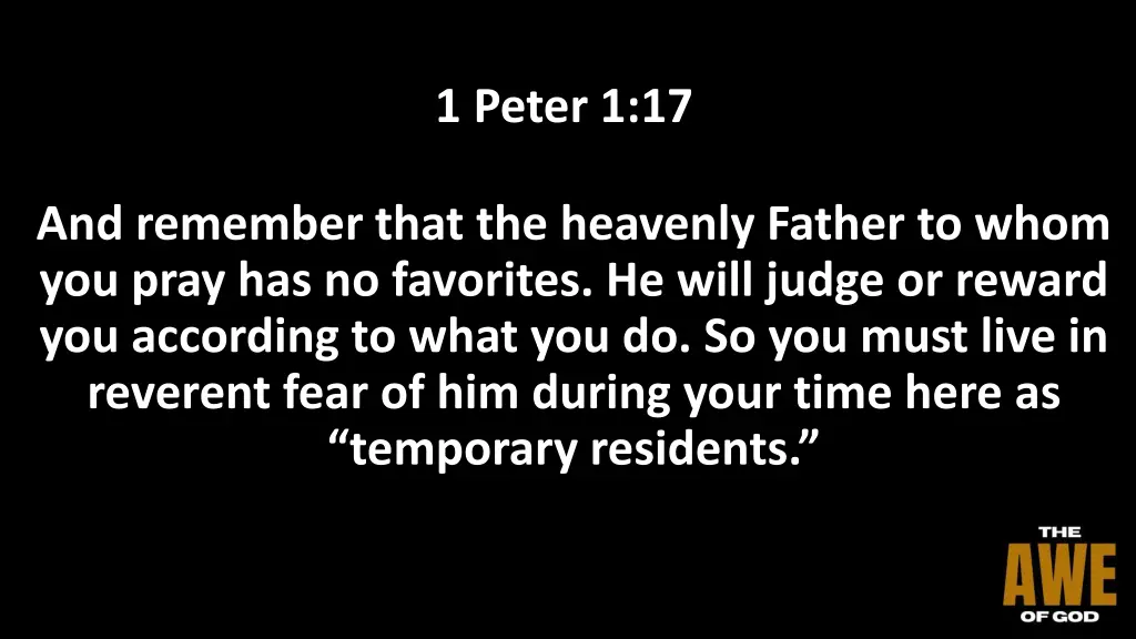 1 peter 1 17