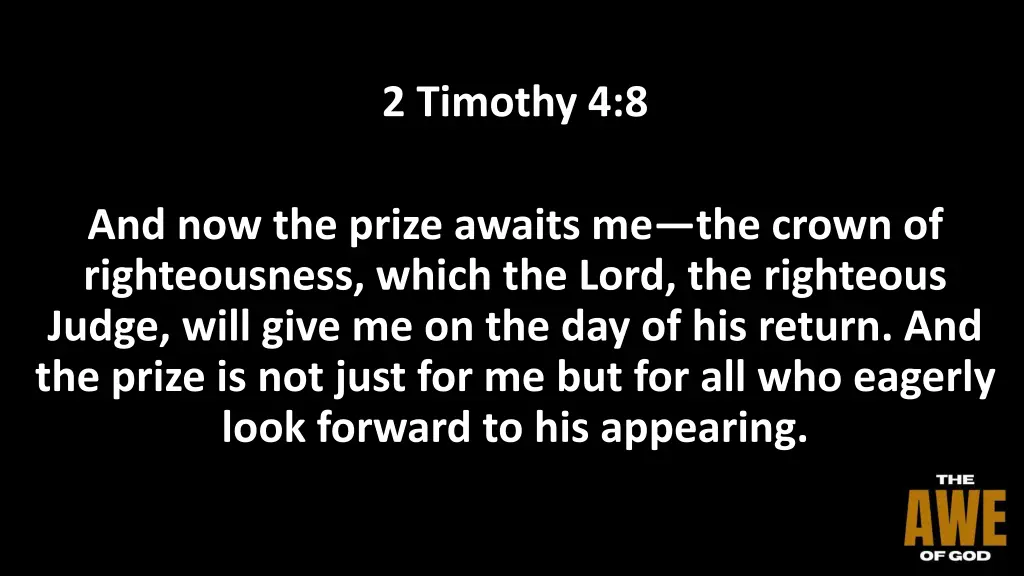 2 timothy 4 8