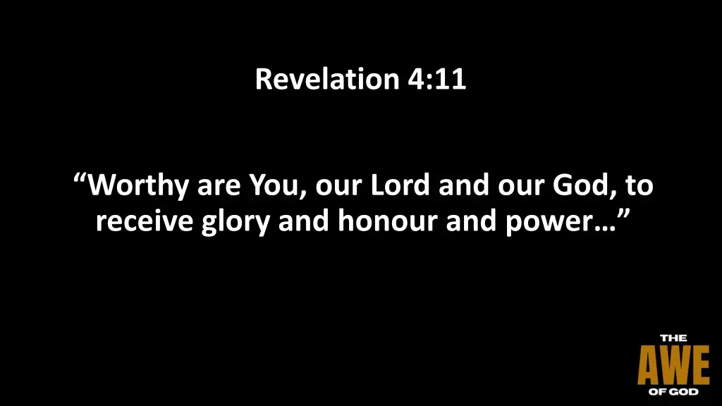 revelation 4 11