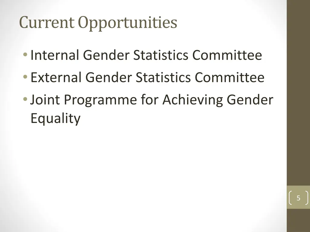 current opportunities