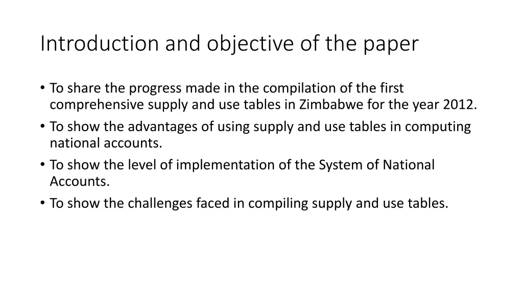 introduction and objective of the paper