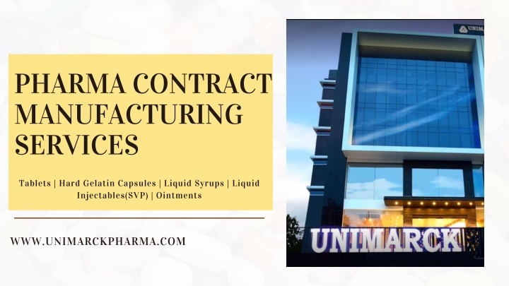 pharma contract manufacturing services