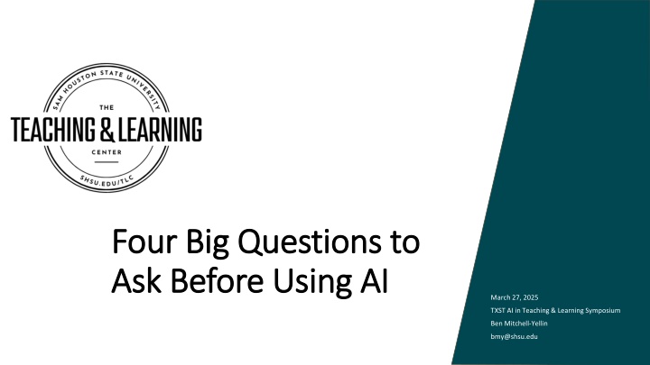 four big questions to four big questions