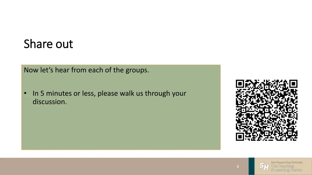 share out share out