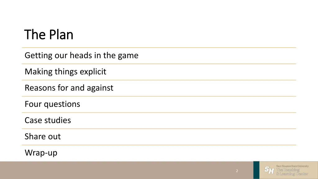 the plan the plan