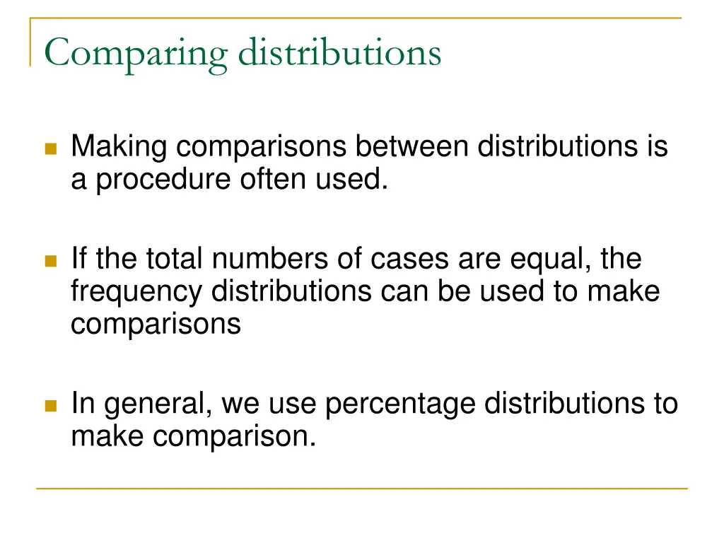 comparing distributions 2
