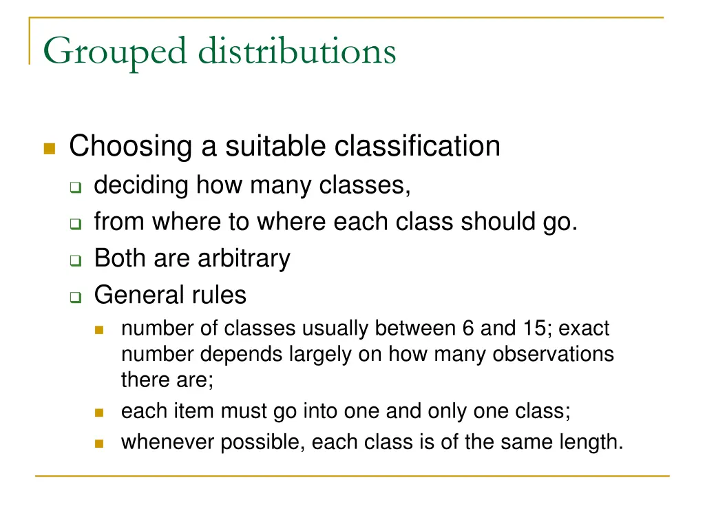 grouped distributions 3