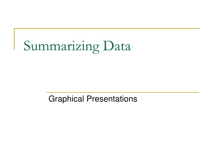 summarizing data
