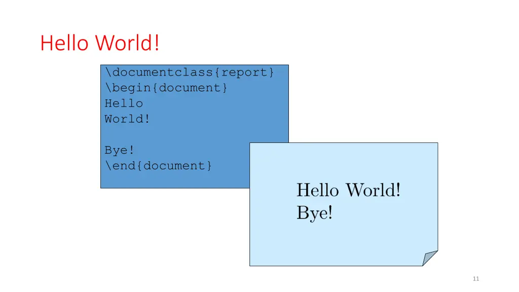 hello world