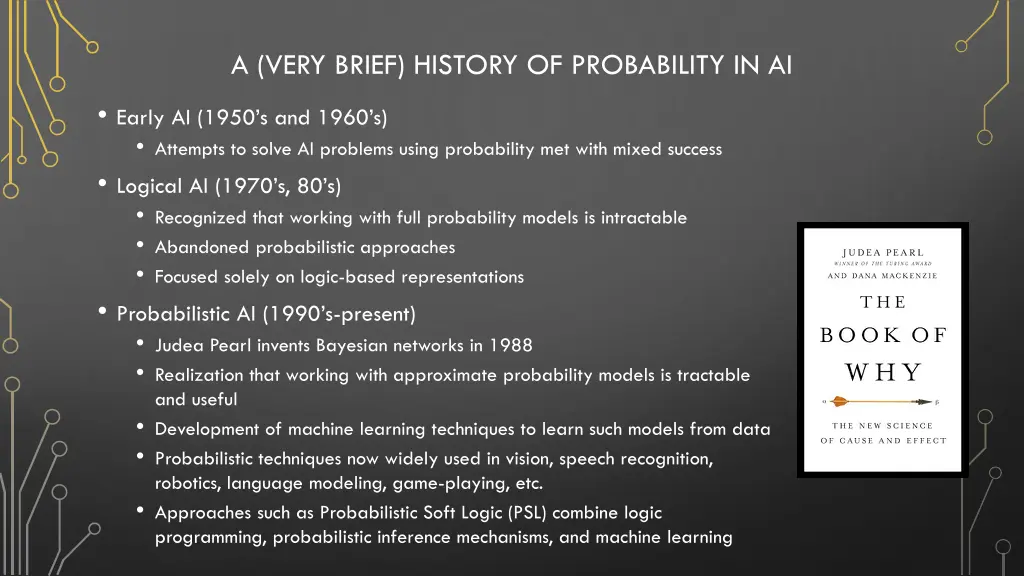 a very brief history of probability in ai