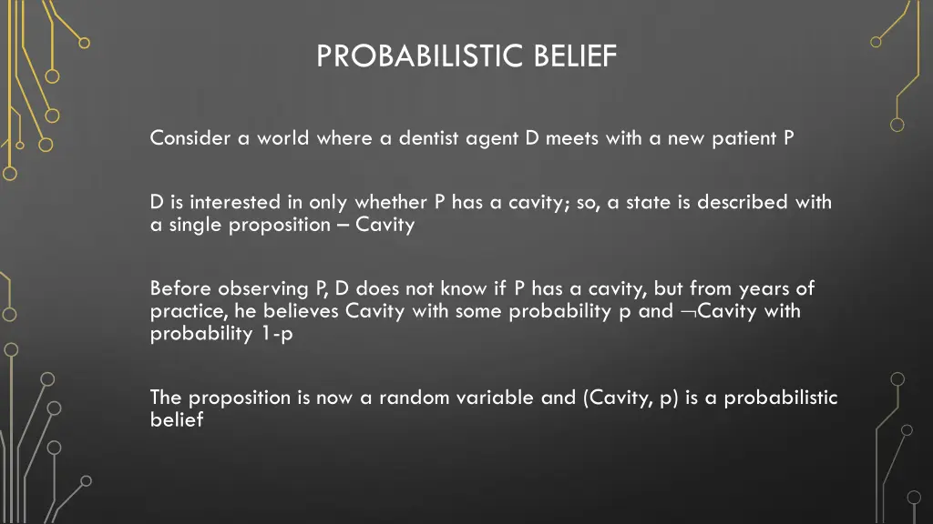 probabilistic belief