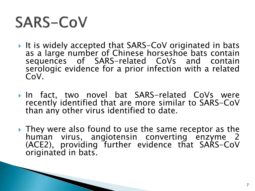 it is widely accepted that sars cov originated