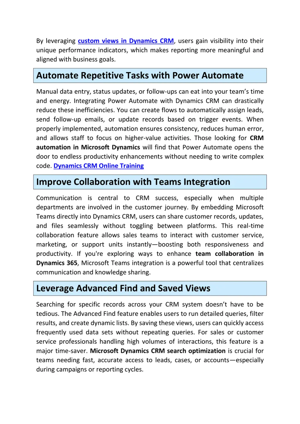 by leveraging custom views in dynamics crm users