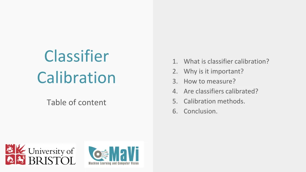 classifier calibration 1