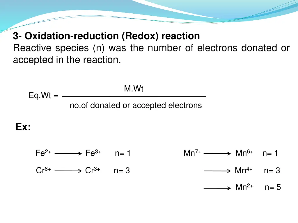 3 oxidation reduction redox reaction reactive