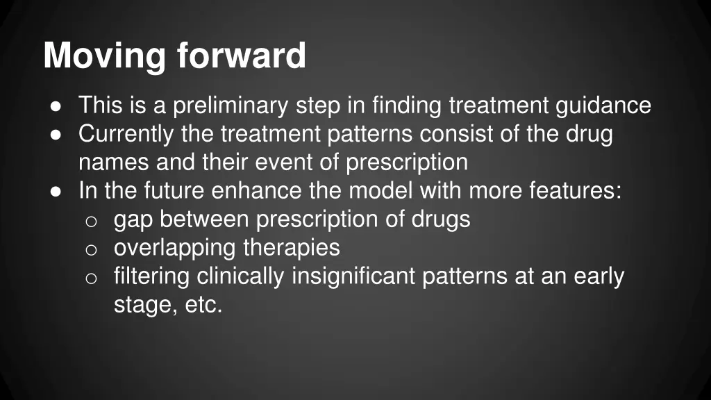 moving forward