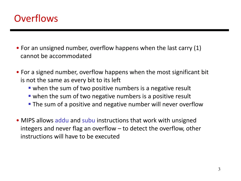 overflows