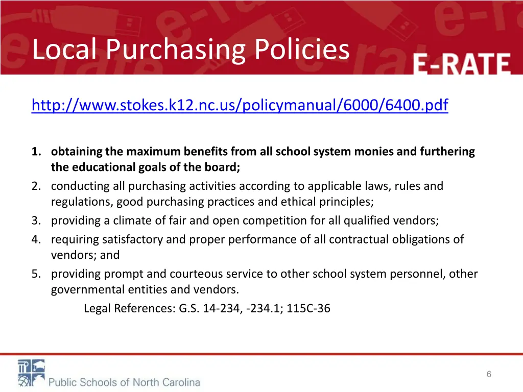 local purchasing policies