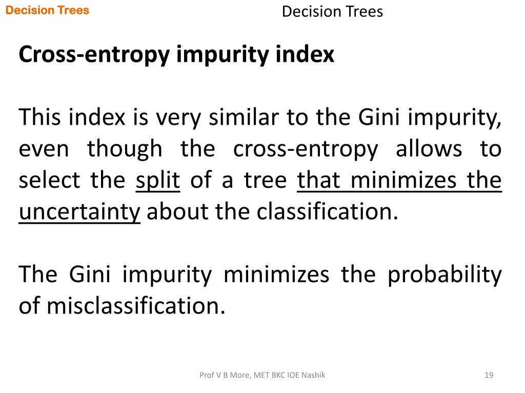 decision trees decision trees 17
