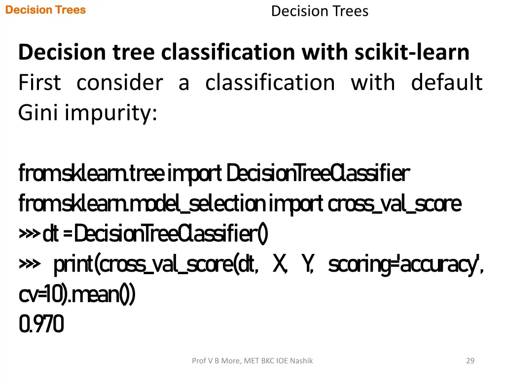 decision trees decision trees 27