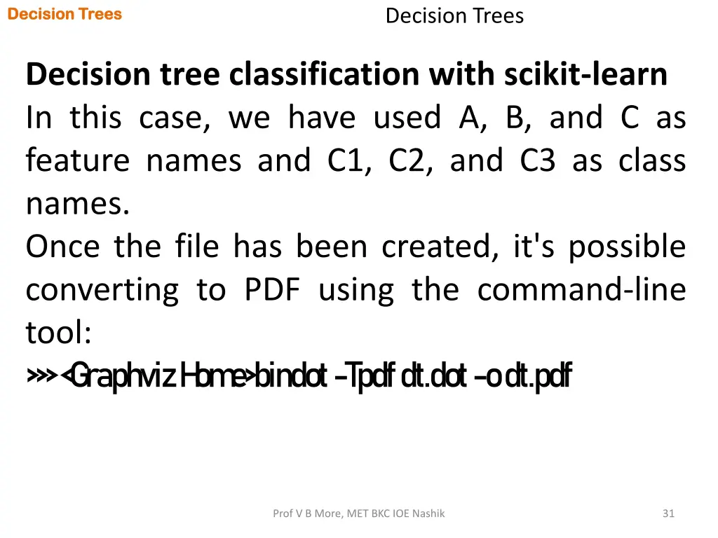 decision trees decision trees 29