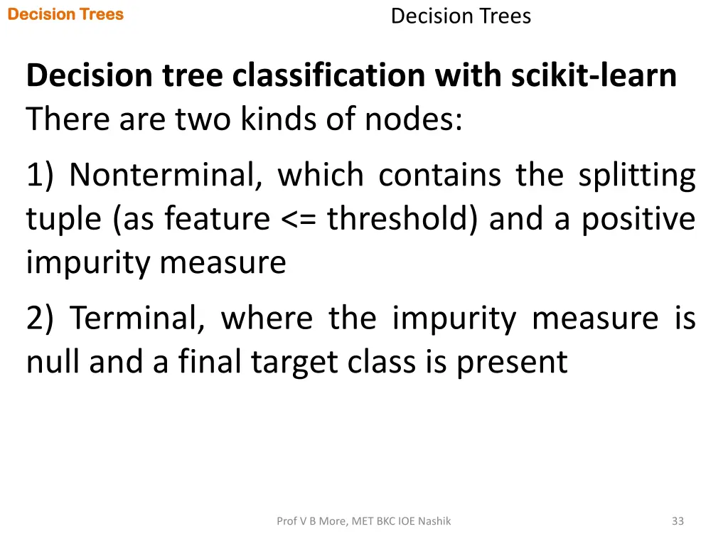 decision trees decision trees 31