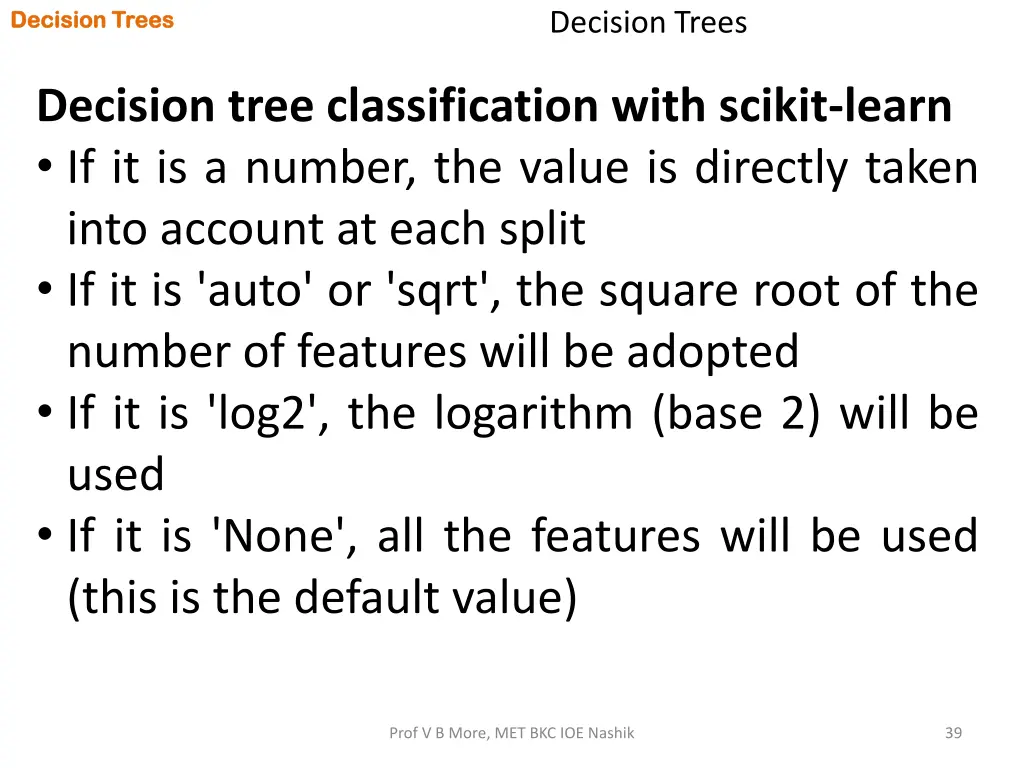 decision trees decision trees 37