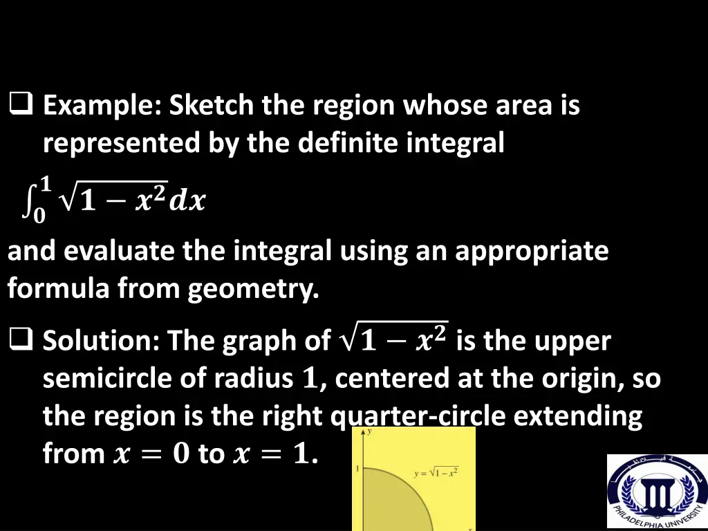 example sketch the region whose area 1