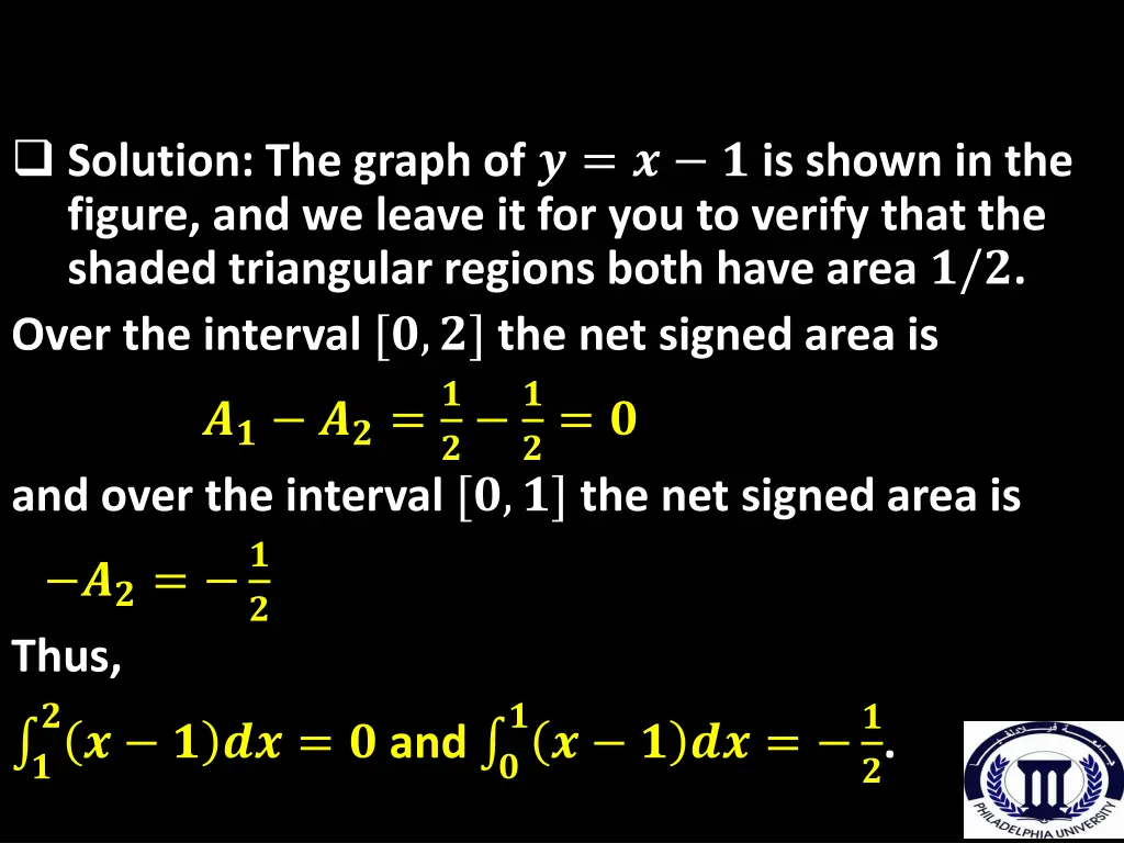 solution the graph of is shown in the figure