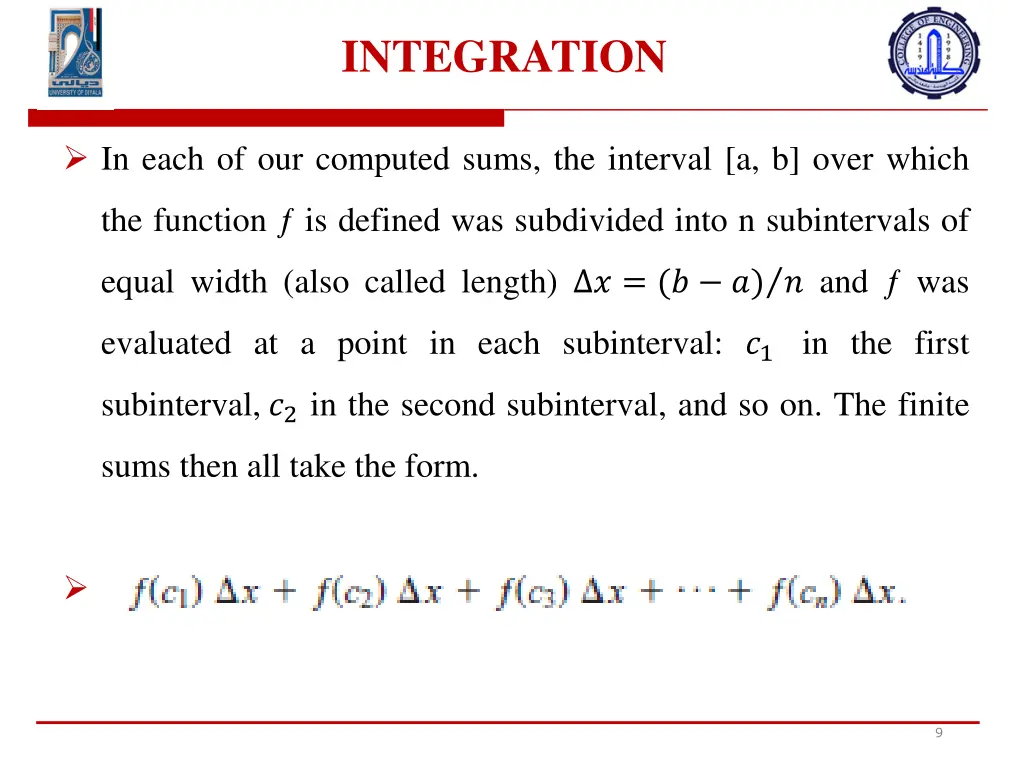 integration 1