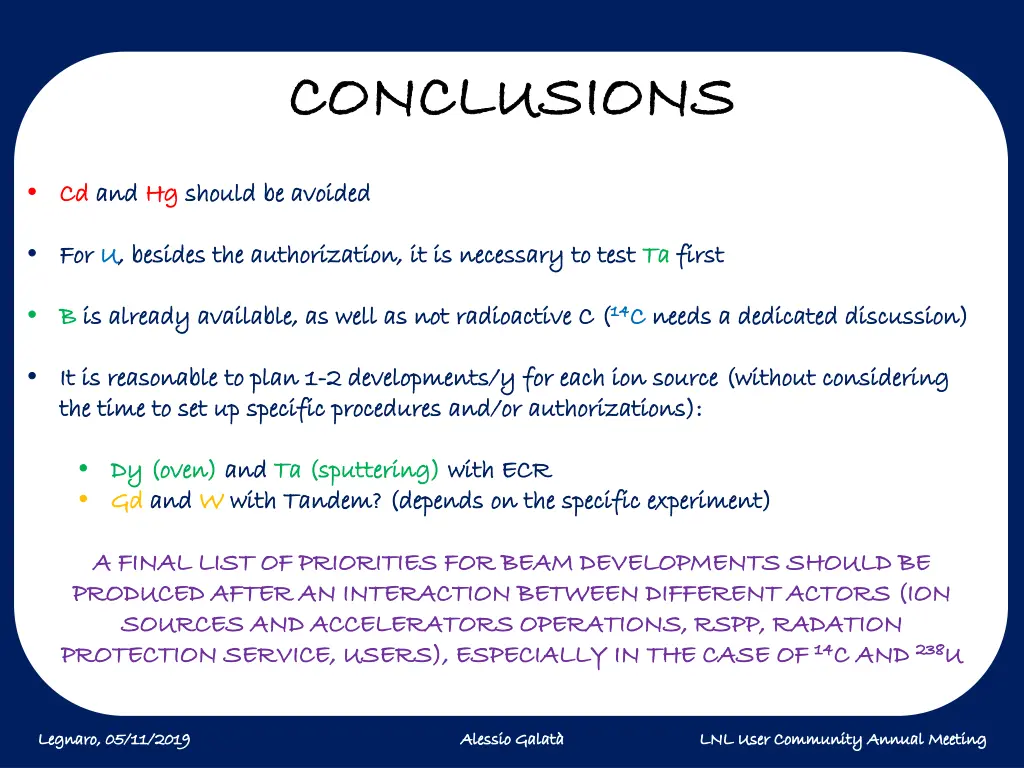 conclusions conclusions