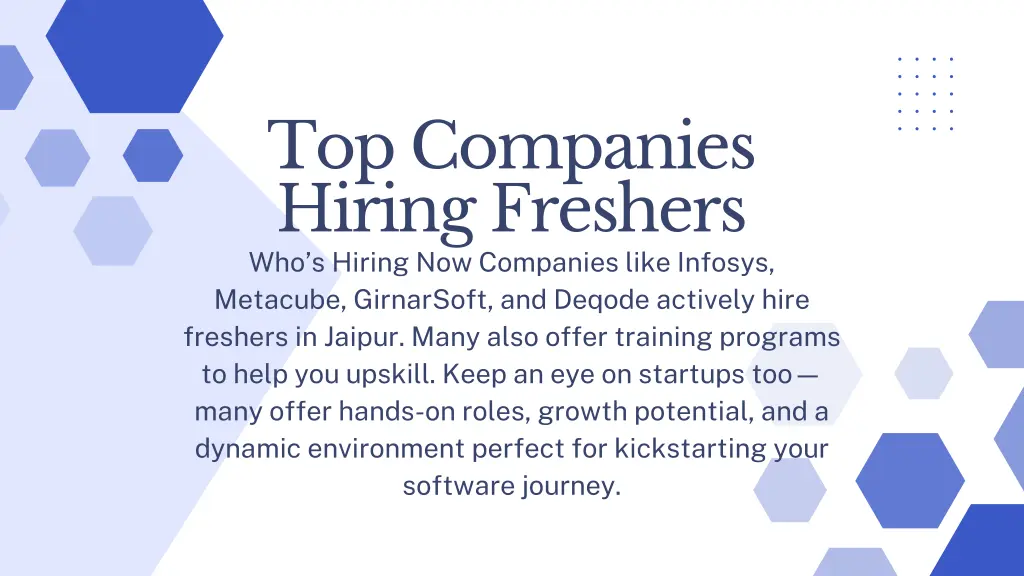 top companies hiring freshers who s hiring