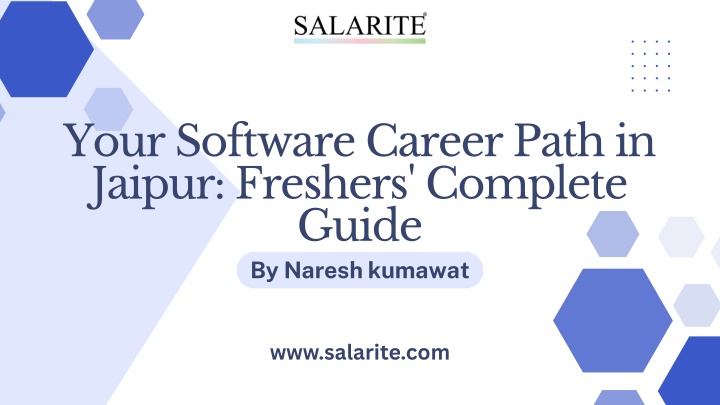 your software career path in jaipur freshers