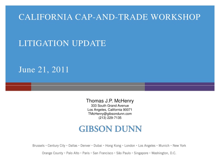 california cap and trade workshop