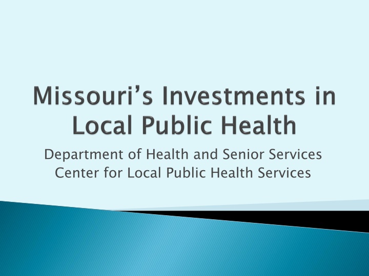 department of health and senior services center