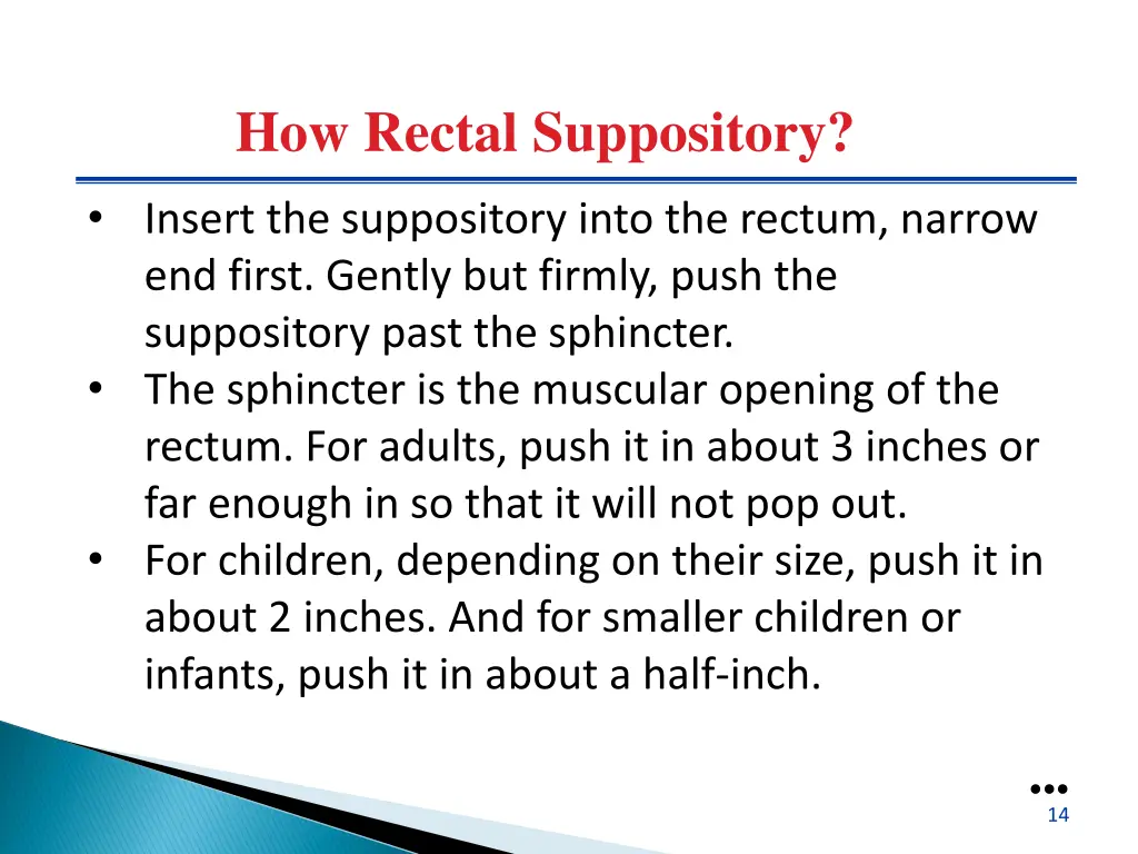 how rectal suppository 5