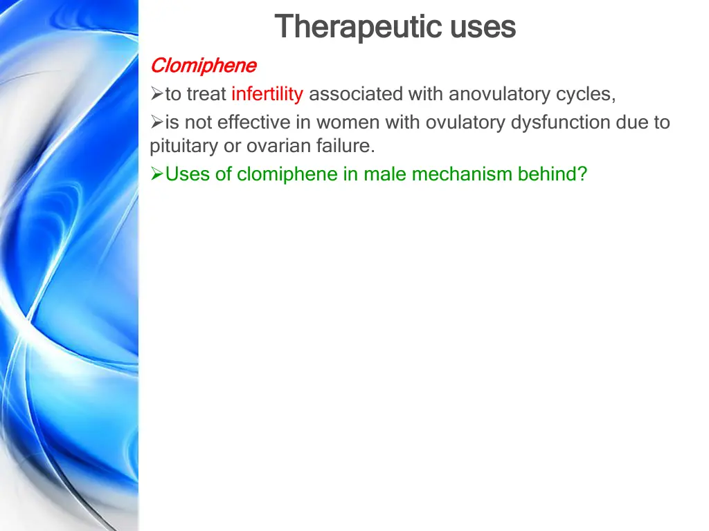 therapeutic uses therapeutic uses 2