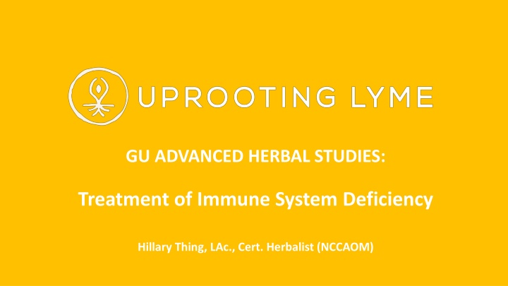 gu advanced herbal studies