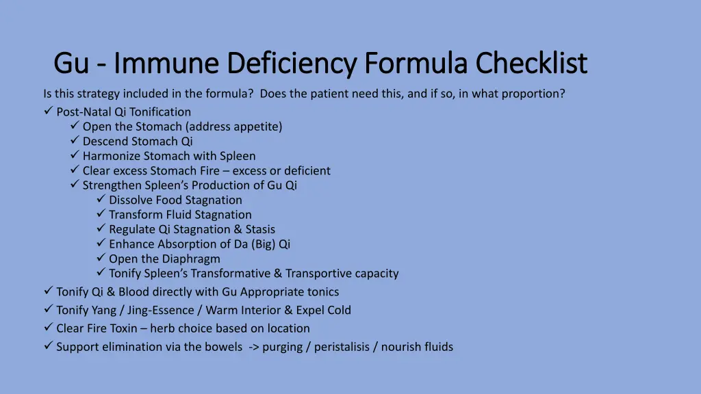 gu gu immune deficiency formula checklist immune