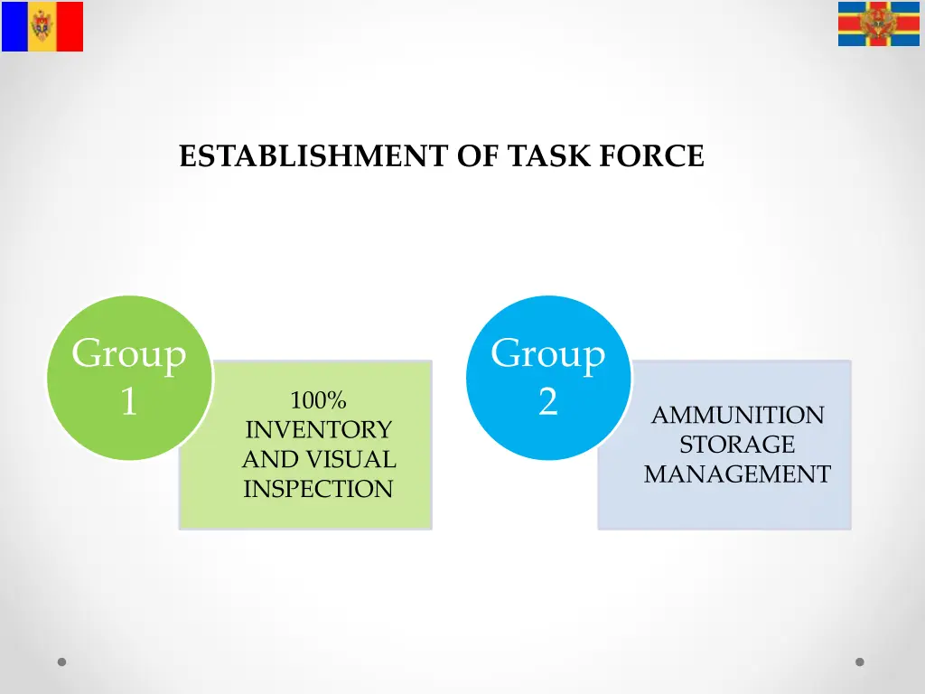 establishment of task force