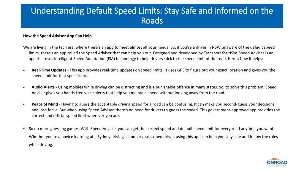 understanding default speed limits stay safe 3