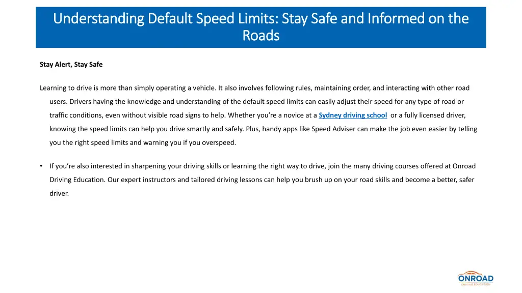 understanding default speed limits stay safe 4